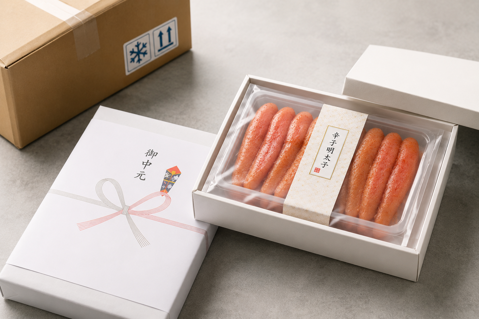 明太子ギフト 冷凍保管 熨斗対応 出荷代行